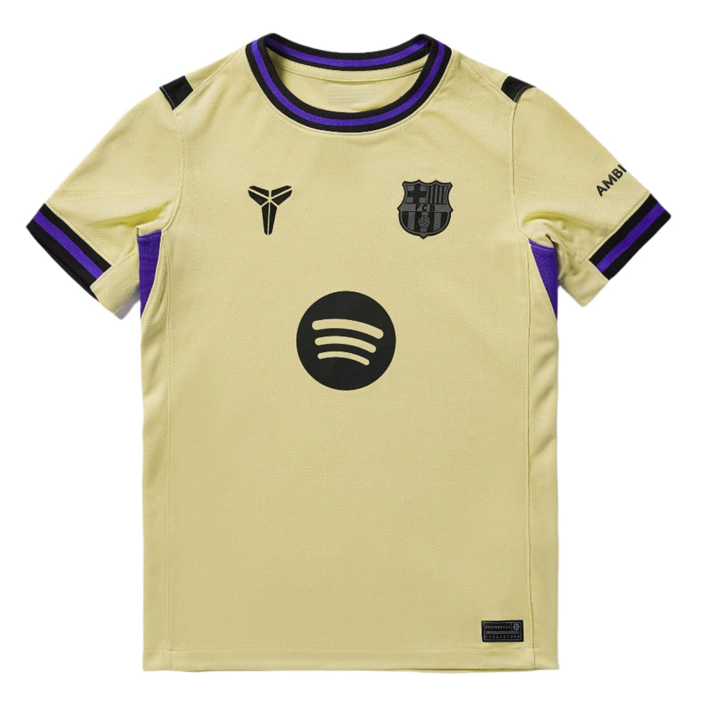 Nike Youth Lamine Yamal FC Barcelona Away Jersey 25/26 (Team Gold/Persian Violet/Black)