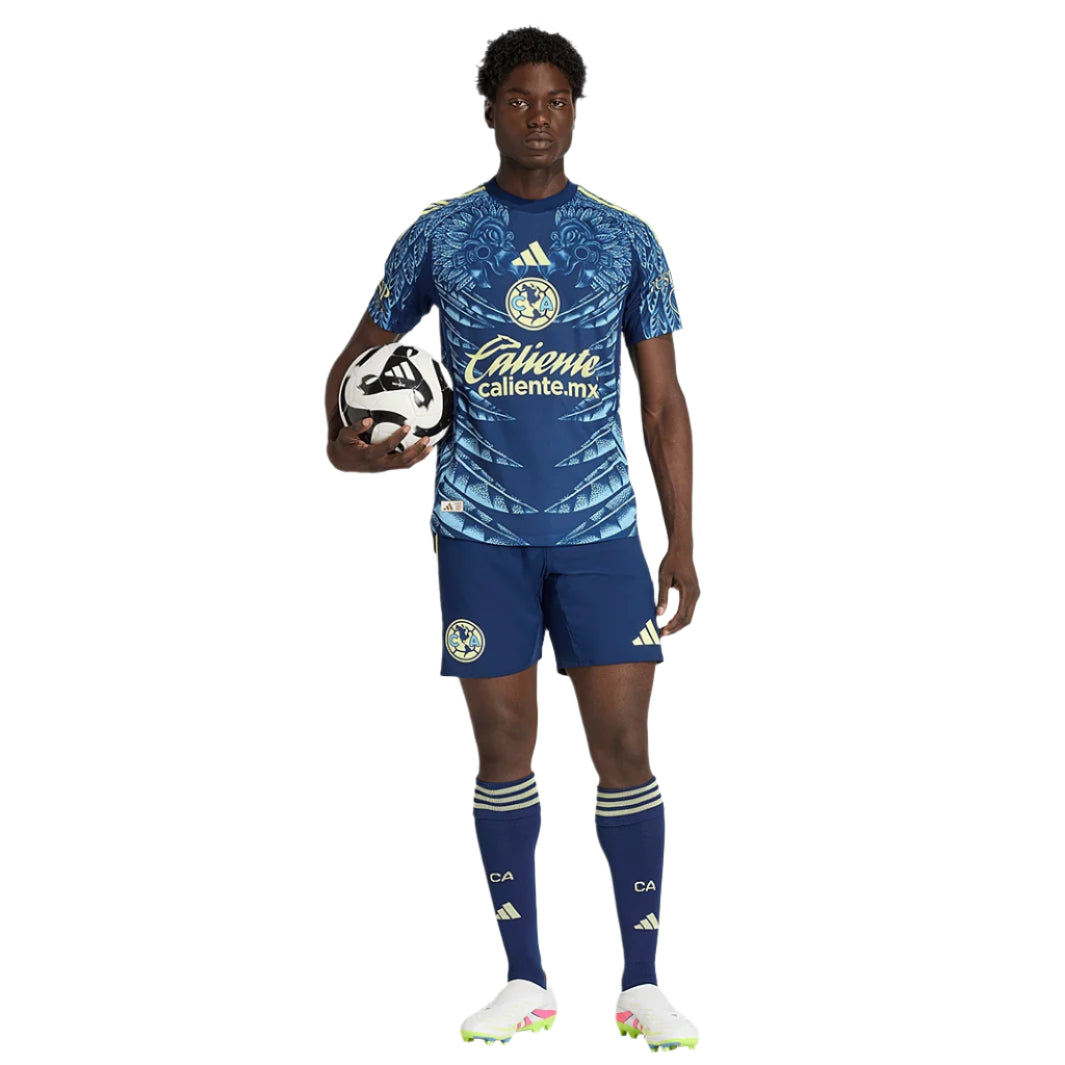 adidas Men's Club AmÃ©rica 25/26 Authentic Away Jersey (Blue)