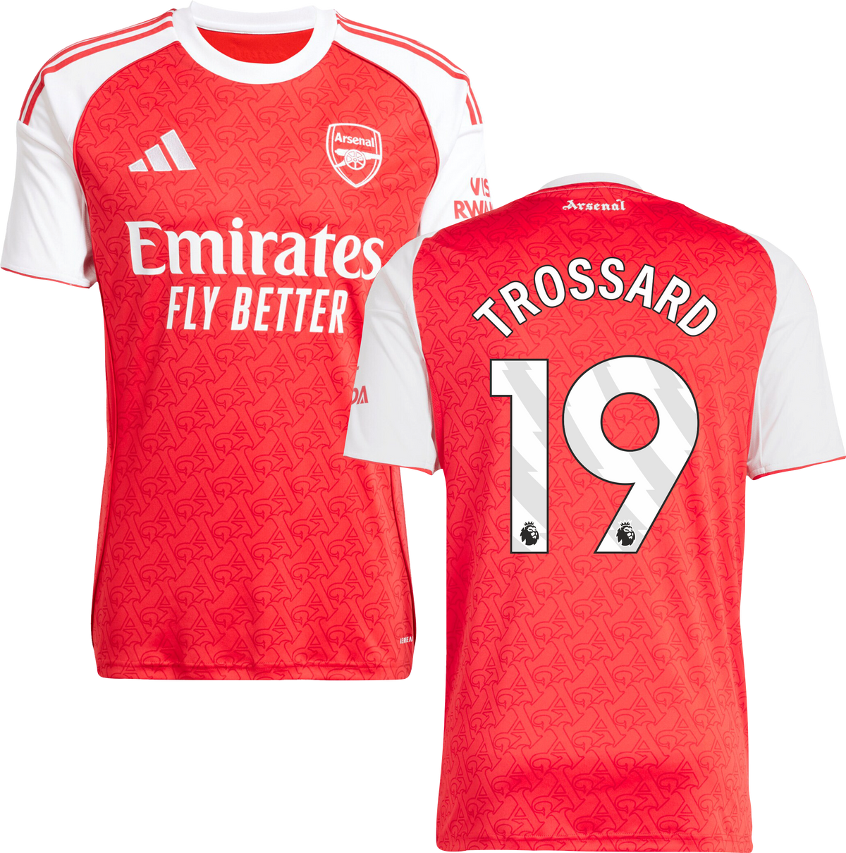 Arsenal Home Jersey #19 TROSSARD 2025/26 Adults