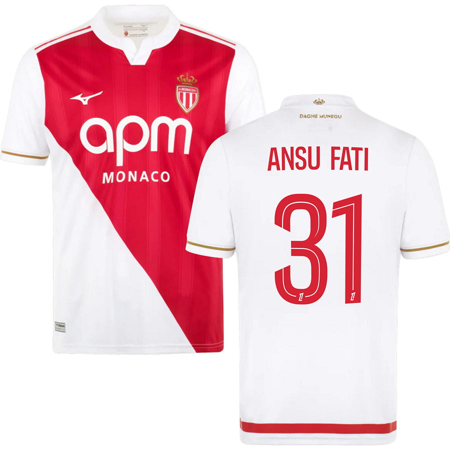 Monaco AS Home Jersey 26/27 Adults