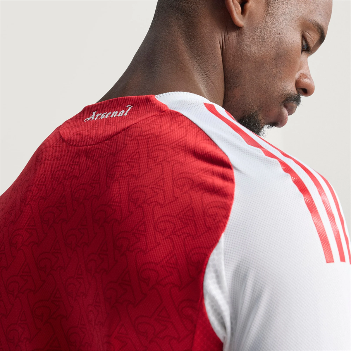 adidas Nuno Tavares Arsenal FC Authentic Home Jersey 25/26 w/ EPL Patch (Better Scarlet/White