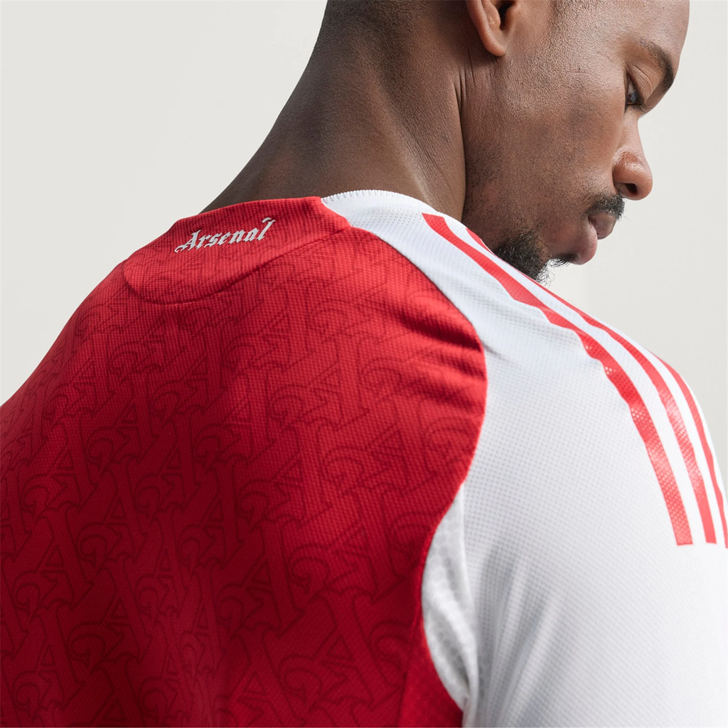 adidas Jurrien Timber Arsenal FC Authentic Home Jersey 25/26 w/ EPL Patch (Better Scarlet/White