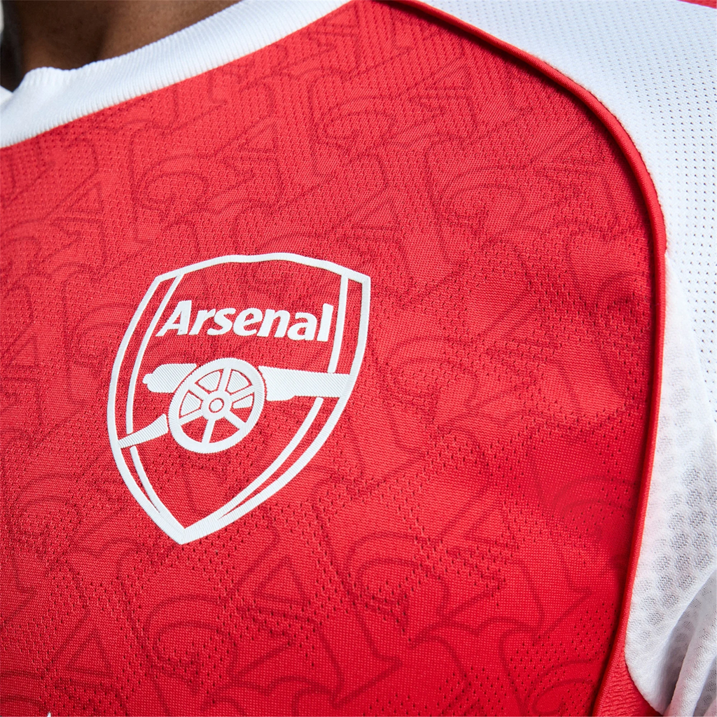 adidas Bukayo Gabriel Jesus Arsenal FC Authentic Home Jersey 25/26 w/ EPL Patch (Better Scarlet/White