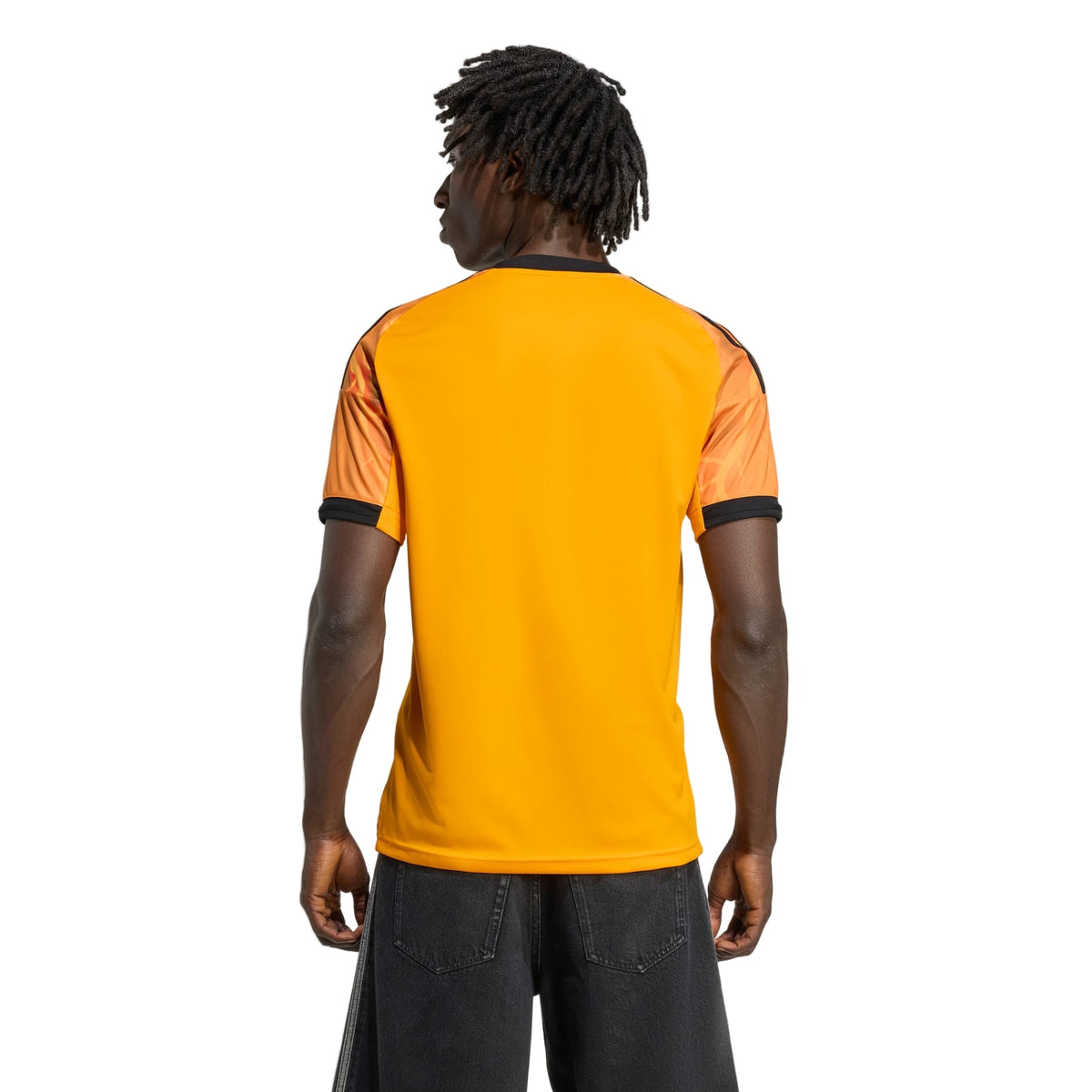 adidas Roma Devyne Rensch Away Jersey w/ Serie A Patch 25/26 (Orange/Black)