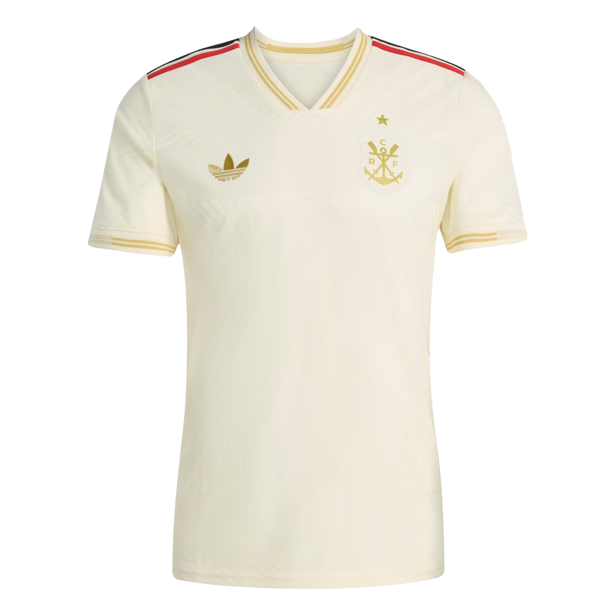 adidas Men's CR Flamengo Authentic Third Jersey 25/26 (Cream White)