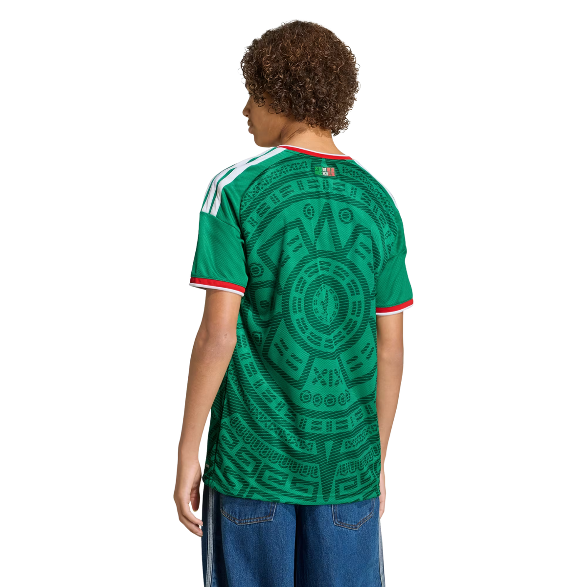 adidas Youth J. Corona Mexico 2026 Home World Cup Jersey (Bold Green)