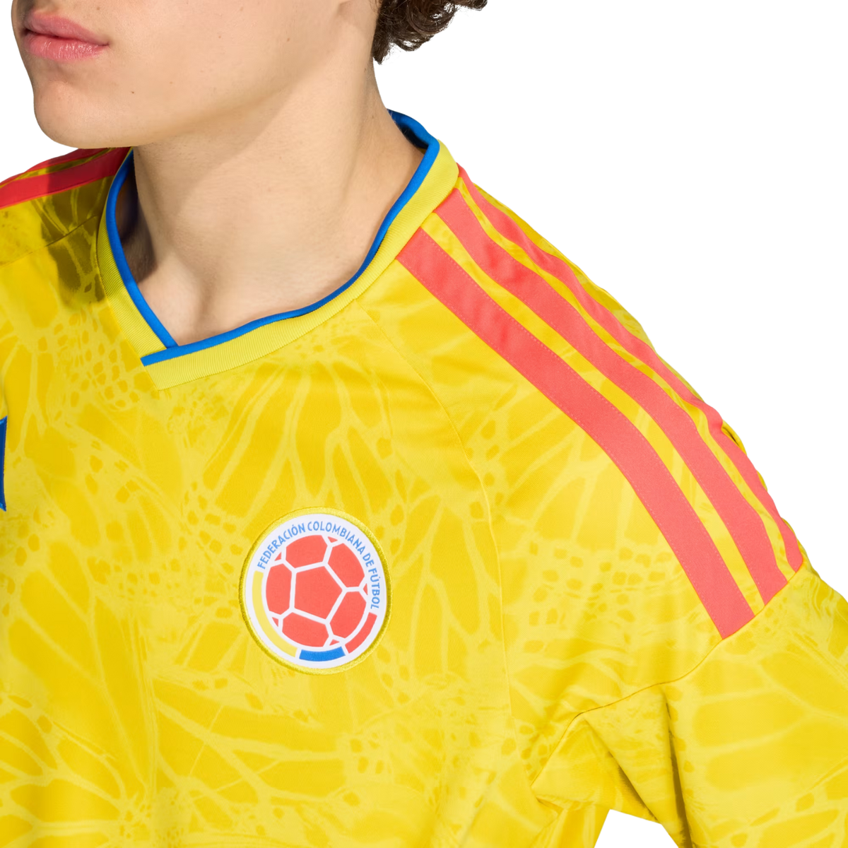 adidas Men's Lucumi Colombia 2026 Home Jersey (Impact Yellow)