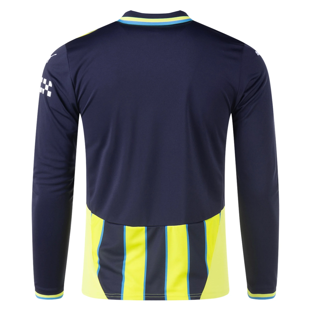 Puma Manchester City Long Sleeve Away Jersey 24/25 (New Navy/Yellow Glow)