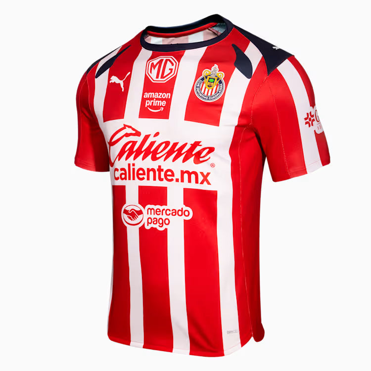 Puma Chicharito Javier Hernandez Men's Chivas De Guadalajara Home Jersey 25/26 (Puma Red/White)
