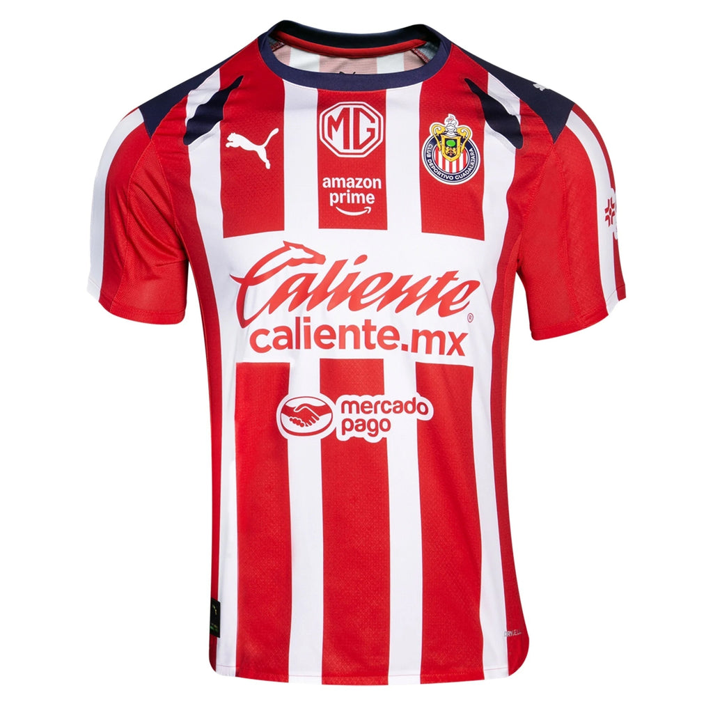 Puma Jonathan Padilla Men's Chivas De Guadalajara Home Jersey 25/26 (Puma Red/White)