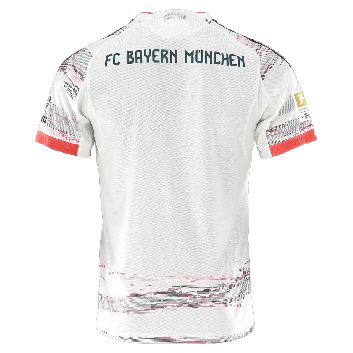 adidas Stanisic Authentic Away Jersey 25/26 w/ Sponsor + Meister Bundesliga Patch (White/Red]