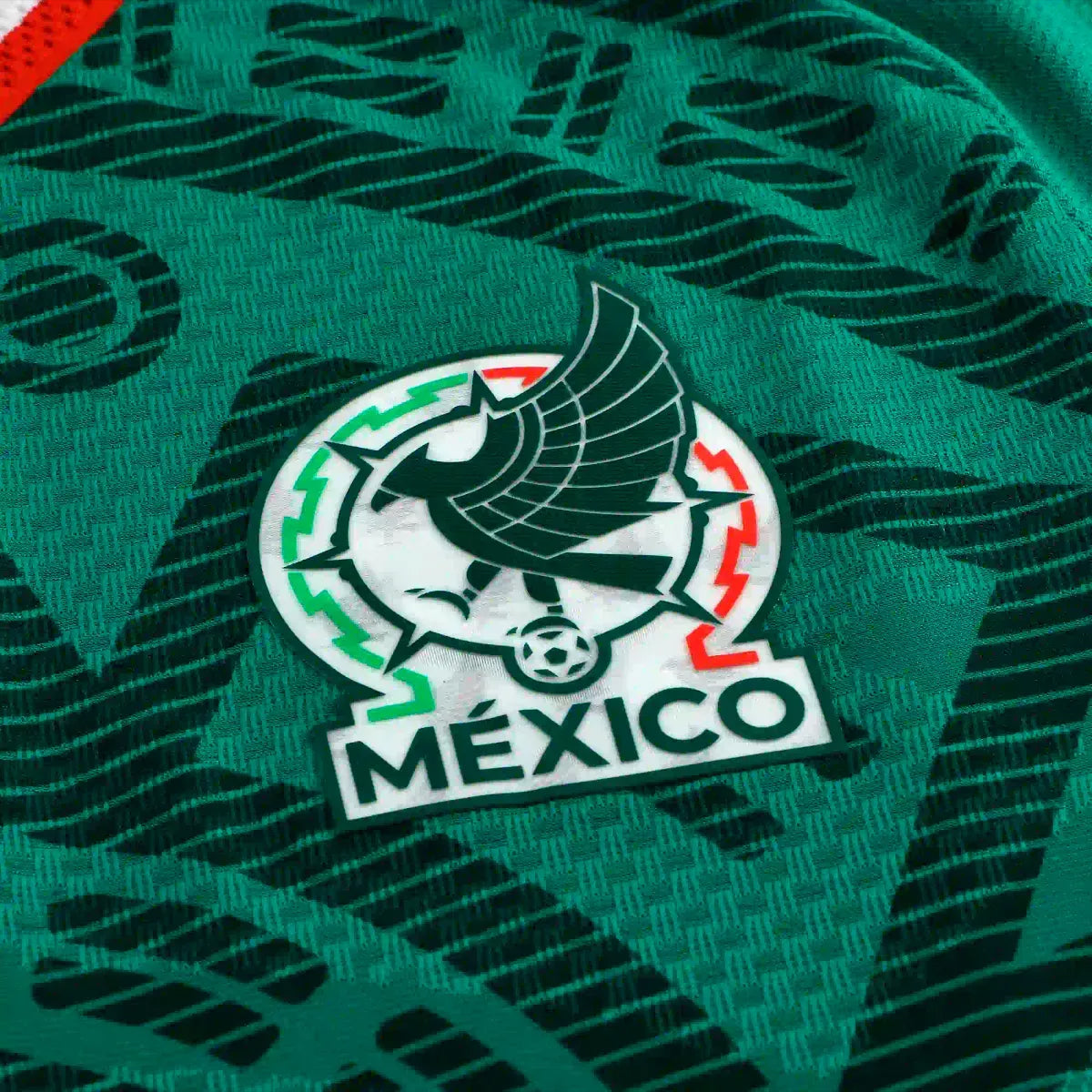 adidas Men's C. Rodriguez Mexico Long-Sleeve Authentic Home Jersey 2026 (Bold Green)
