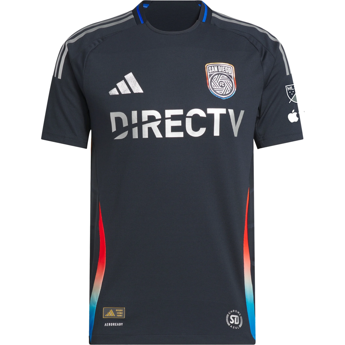adidas Onni Valakari San Diego FC Authentic Home Jersey w/ MLS + Apple TV Patches 25/26 (Night Navy)
