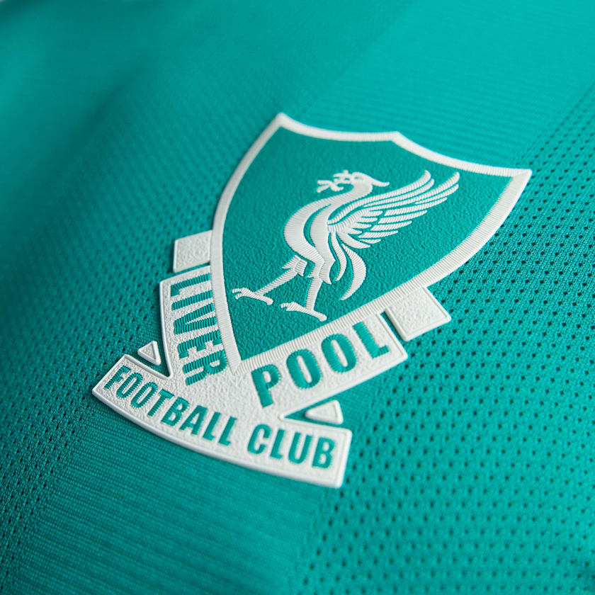 adidas Liverpool FC Authentic Cody Gakpo Third Jersey w/ EPL + No Room For Racism Patches 25/26 (Sea Green)