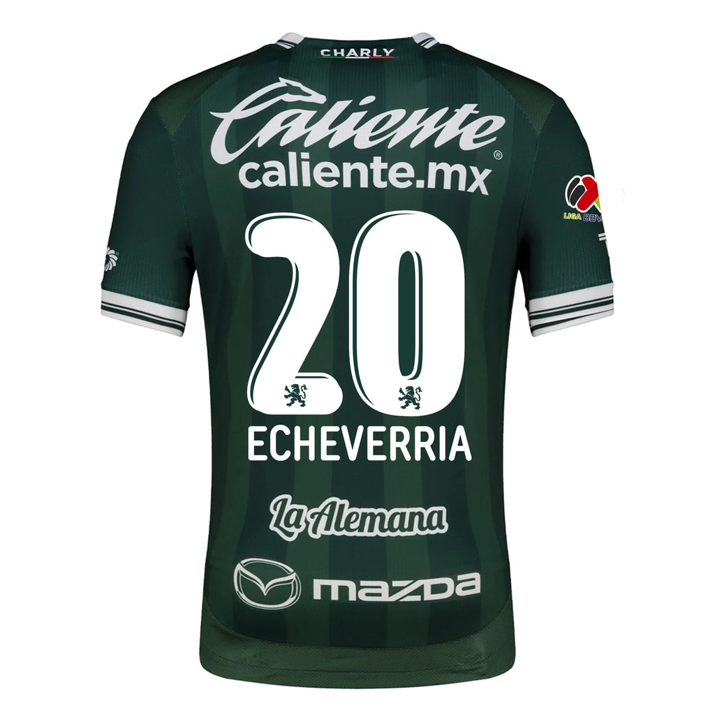 Charly Rodrigo Echeverria Men's Leon FC Home Jersey 25/26 w/ BBVA Liga Patch (Green)