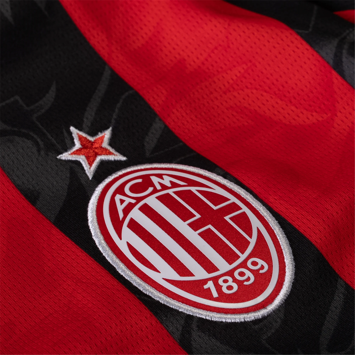 Puma AC Milan Home Jersey w/ Serie A Patch 25/26 (Red/Black)