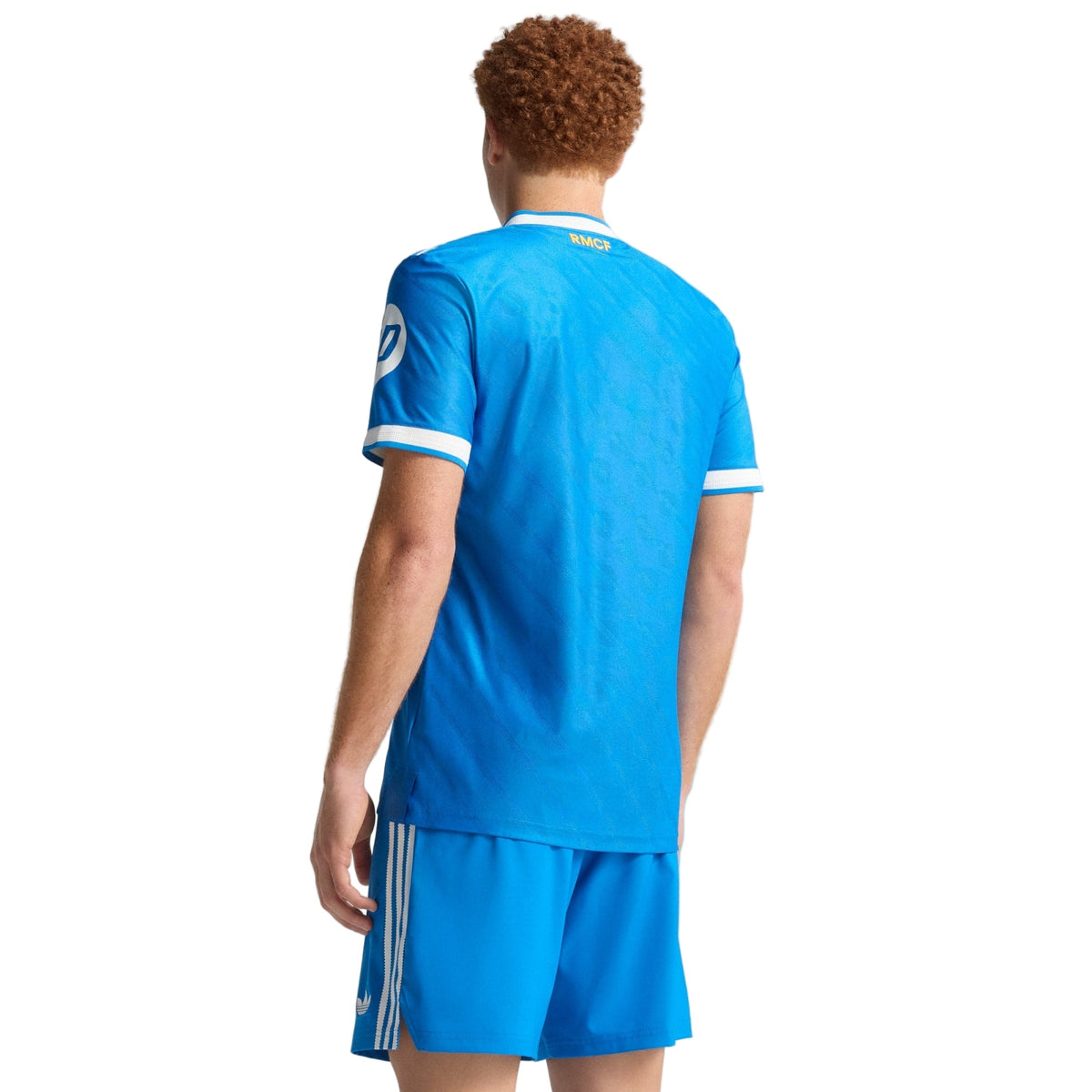 adidas Men's Mastantuono Real Madrid 25/26 Authentic Third Jersey w/ Champions League Patches (Blue)
