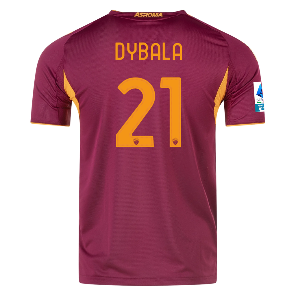adidas Roma Authentic Paulo Dybala Home Jersey w/ Serie A Patch 25/26 (Burgundy)