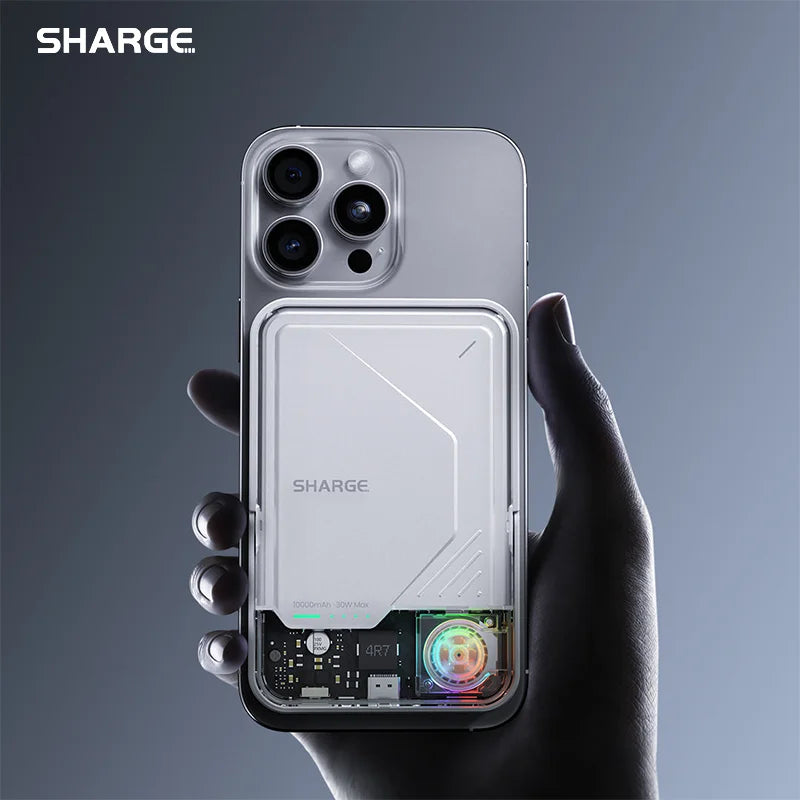 SHARGE ICEMAG 2 MagSafe Power Bank 15W Qi2 Portable Charger with Active Cooling 10000mAh Battery Pack for iPhone 16/15 Galaxy