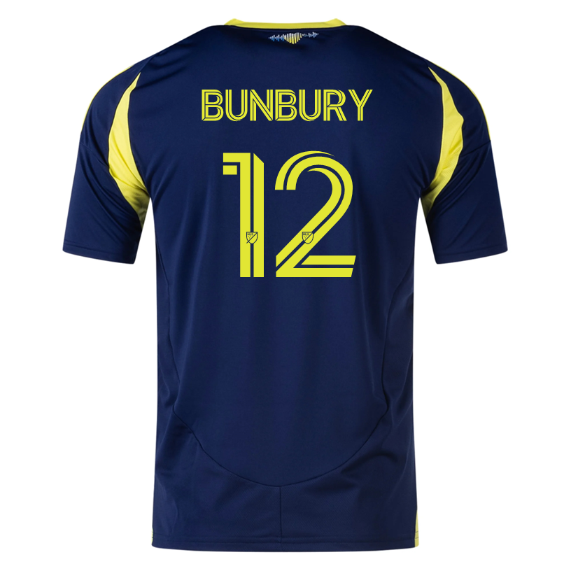 adidas Nashville Teal Bunbury Away Jersey 25/26 (Tena Blue)