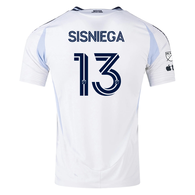 adidas San Diego FC Authentic Pablo Sisniega Away Jersey 25/26 w/ MLS & Apple Patch (White)
