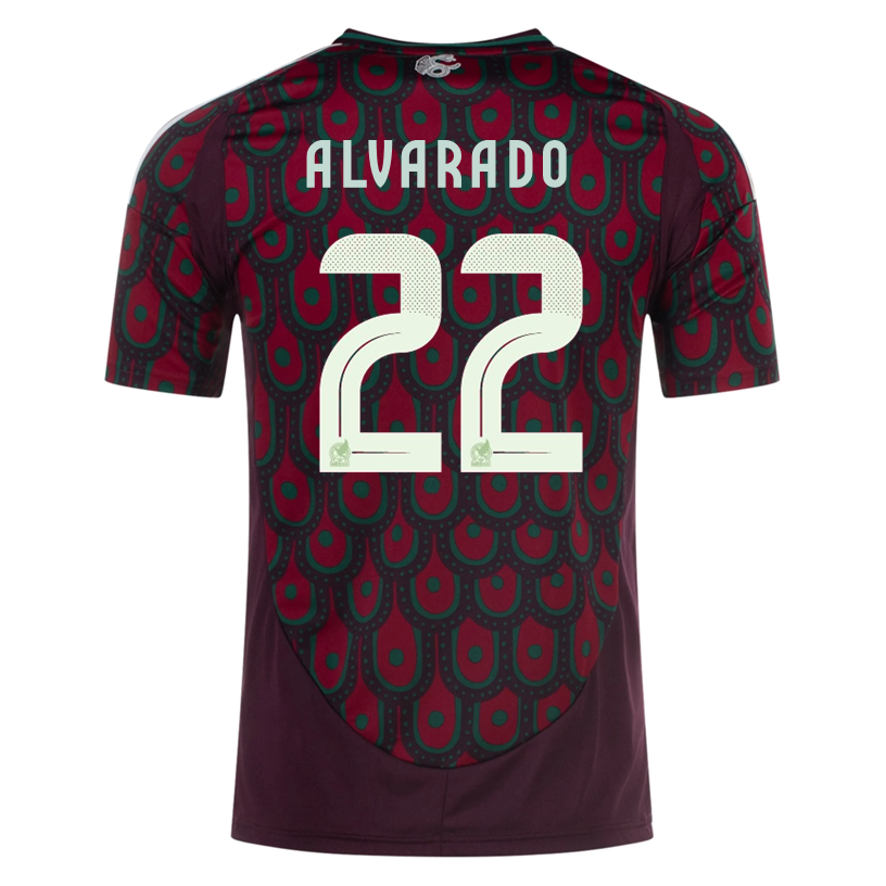 Adidas Mens Mexico Roberto Alvarado Home Jersey 24/25 (Multicolor)