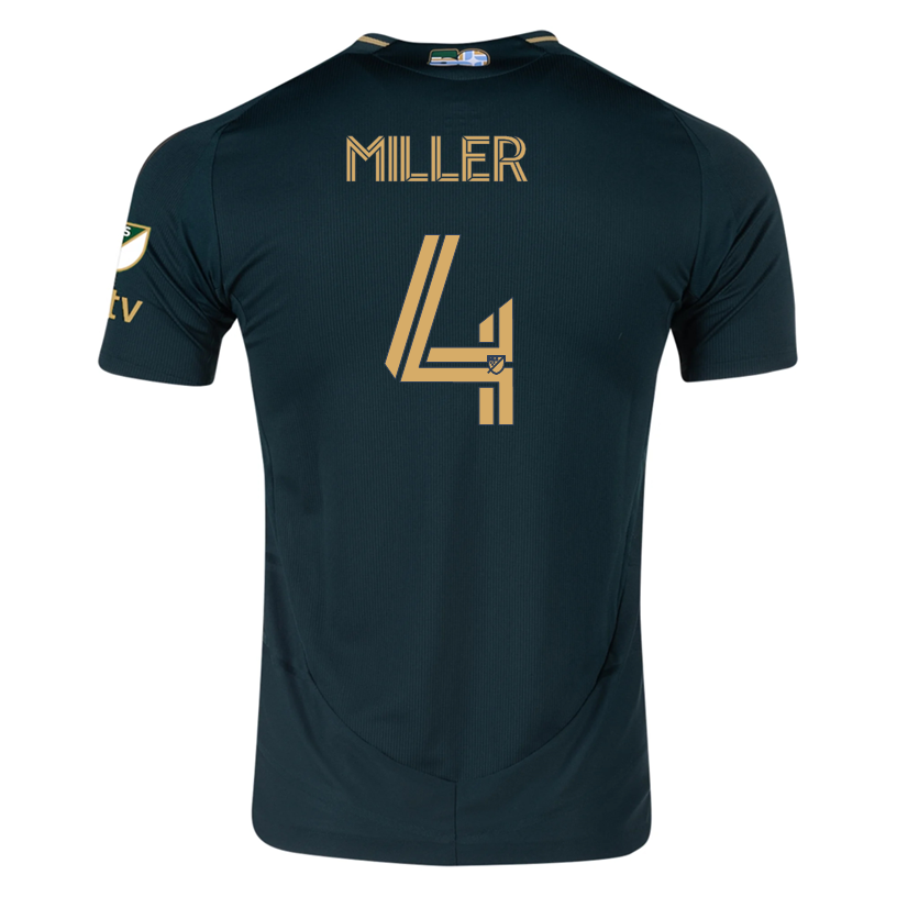 adidas Kamal Miller Portland Timbers Authentic Home Jersey w/ MLS & Apple Patch 25/26 (Green/Gold)