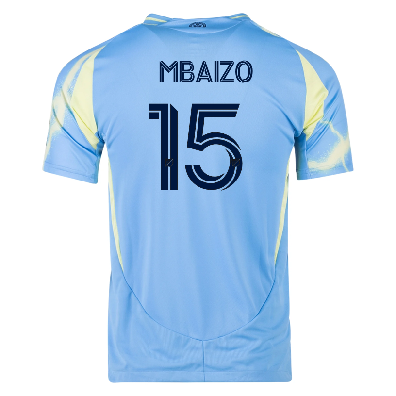 adidas Philadelphia Union Olivier Mbaizo Authentic Away Jersey 25/26 (Blue/Yellow)