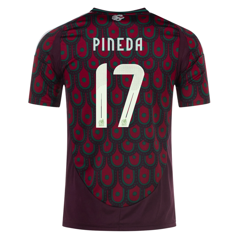 Adidas Mens Mexico Orbelin Pineda Home Jersey 24/25 (Multicolor)
