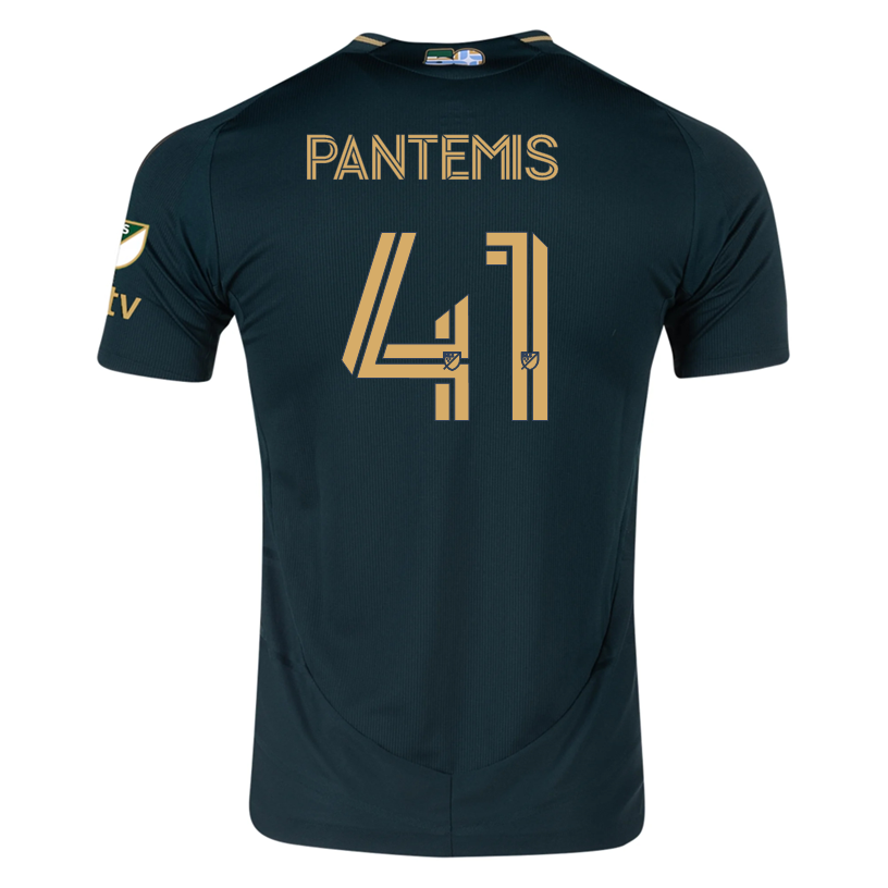 adidas James Pantemis Portland Timbers Authentic Home Jersey w/ MLS & Apple Patch 25/26 (Green/Gold)