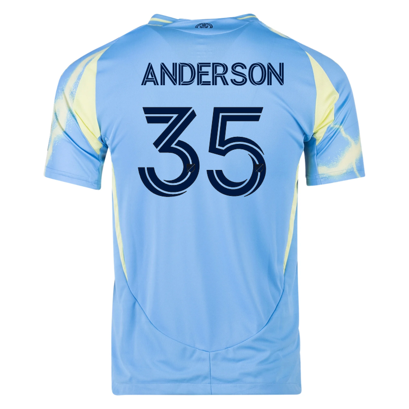 adidas Philadelphia Union Markus Anderson Authentic Away Jersey 25/26 (Blue/Yellow)