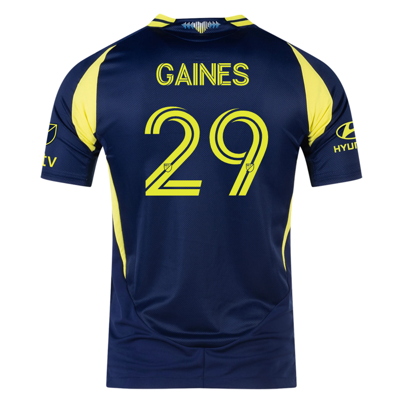 adidas Nashville Authentic Julian Gaines Away Jersey w/ MLS + Apple TV 25/26 (Tena Blue)