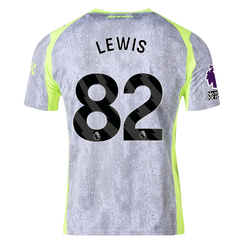Puma Men's Manchester City Lewis Third Jersey w/ EPL + No Room For Racism Patches 25/26 (Cool Weather/Pro Green)