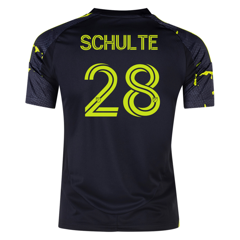 adidas Columbus Crew Patrick Schulte Away Jersey 25/26 (Black/Yellow)