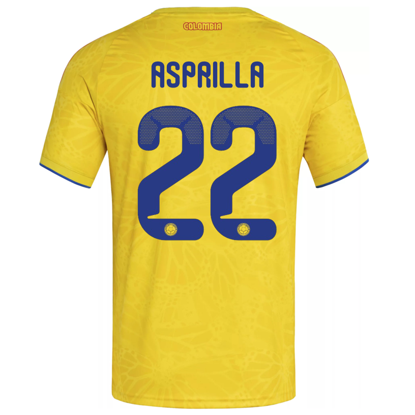 adidas Men's Asprilla Colombia 2026 Home Jersey (Impact Yellow)