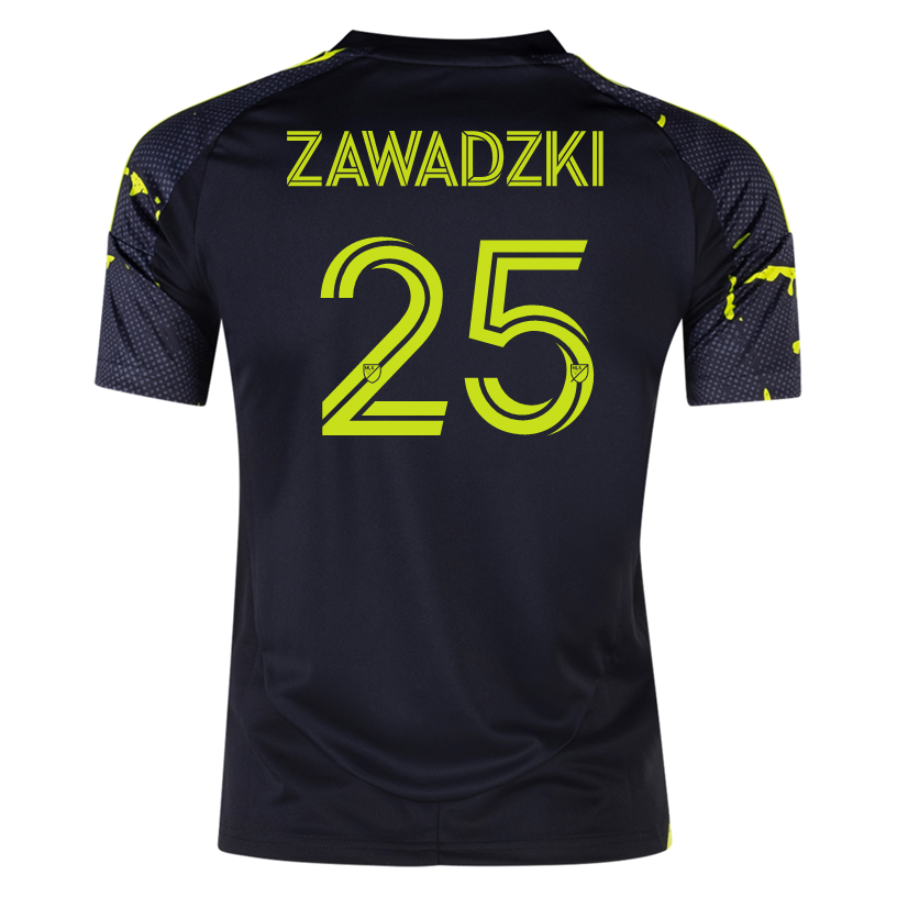 adidas Columbus Crew Sean Zawadzki Away Jersey 25/26 (Black/Yellow)