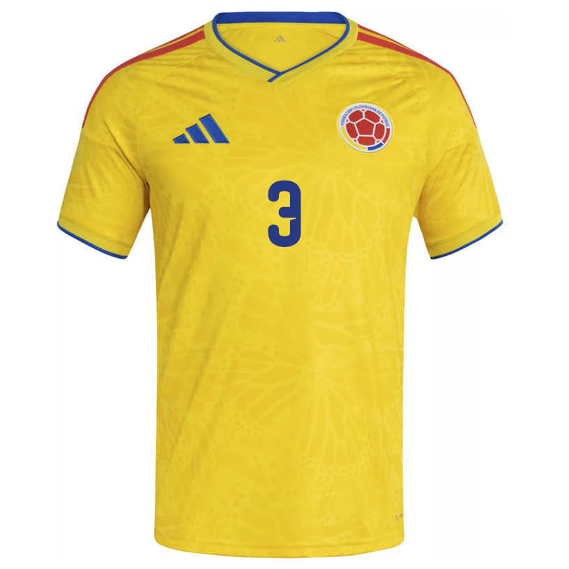 adidas Men's Lucumi Colombia 2026 Home Jersey (Impact Yellow)
