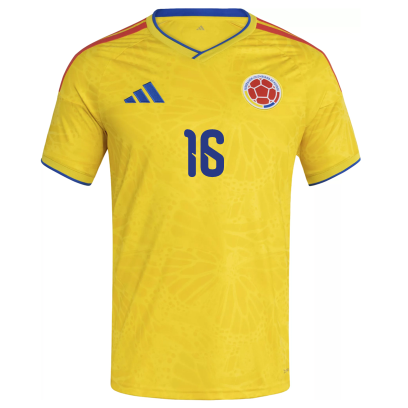 adidas Men's Lerma Colombia 2026 Home Jersey (Impact Yellow)