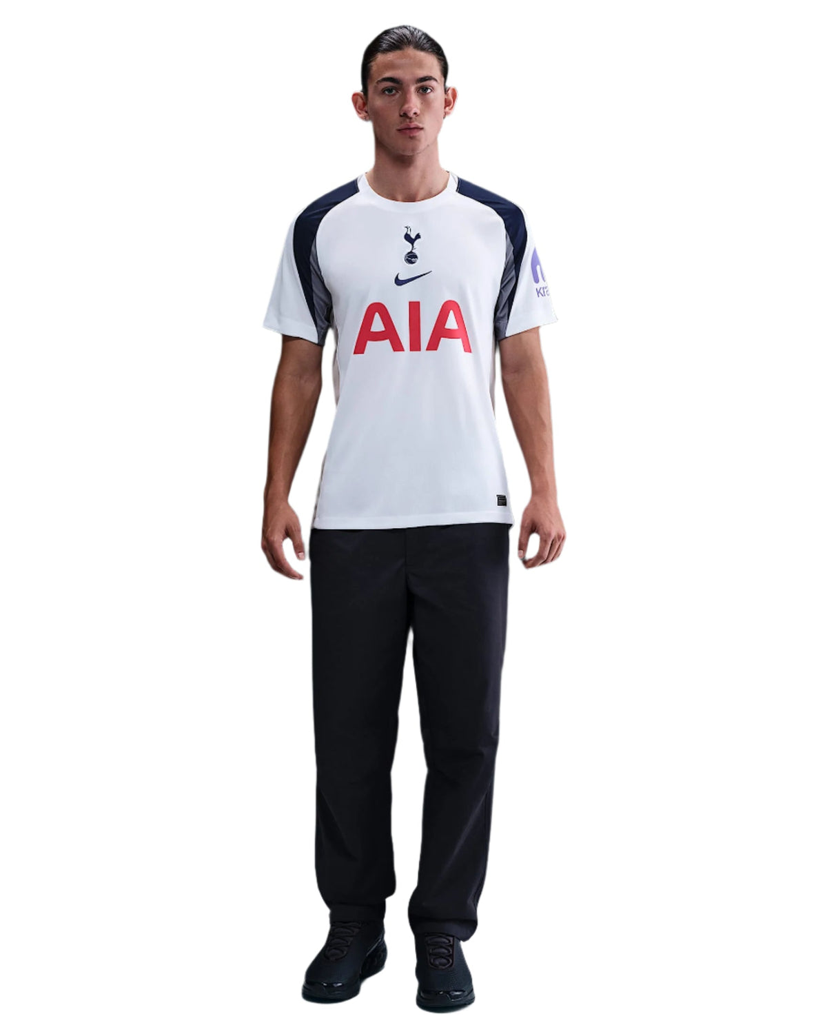 Nike Dragusin Tottenham Hotspurs Home Jersey w/ EPL + No Room For Racism Patch 25/26 (White/Iron/Binary Blue)