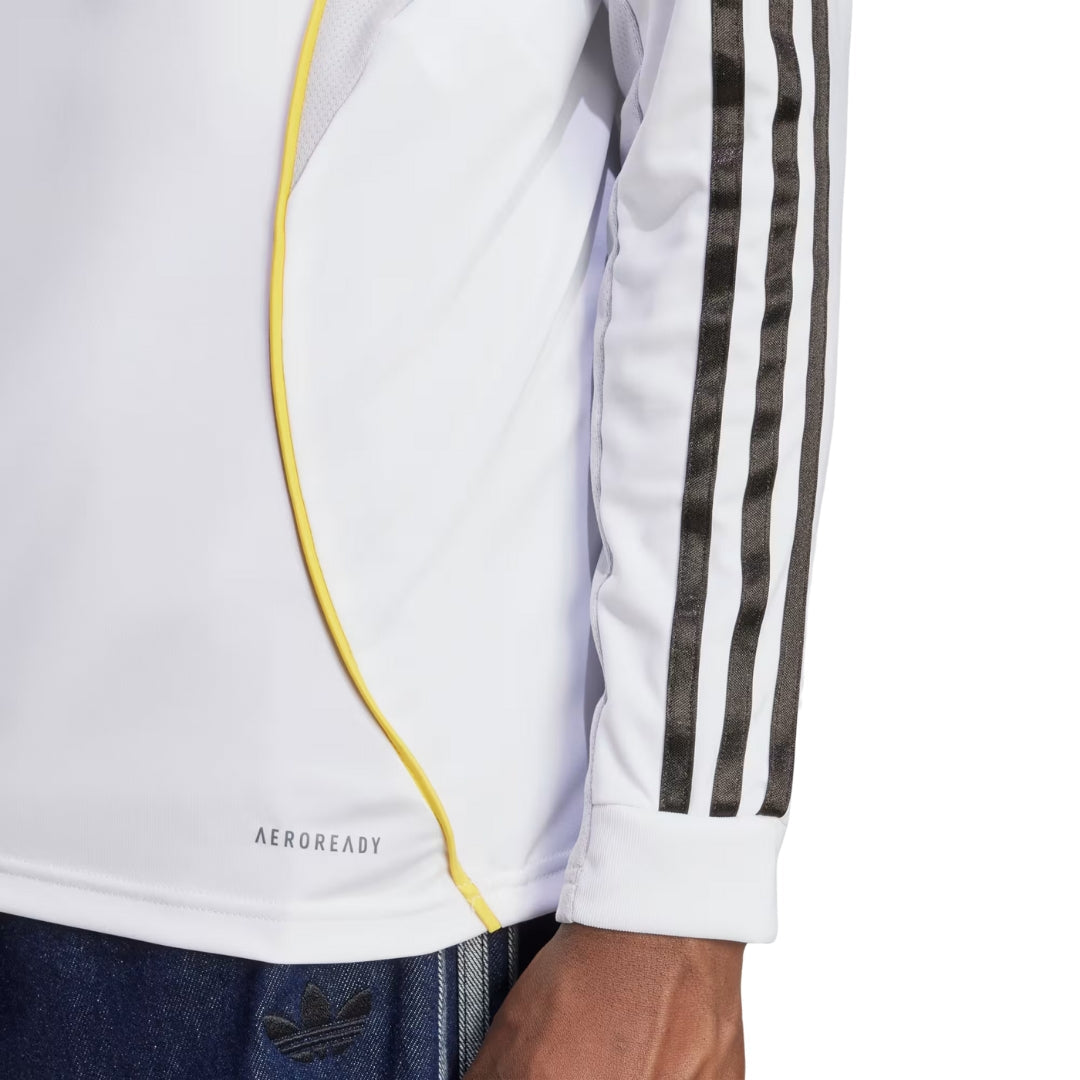 adidas Real Madrid F. Mendy Long Sleeve Home Jersey w/ Intercontinental + Champions League Patches 25/26 (White)