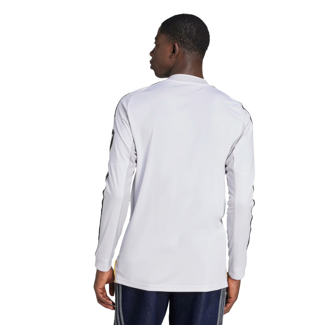 adidas Real Madrid E. Militao Long Sleeve Home Jersey w/ Intercontinental + Champions League Patches 25/26 (White)
