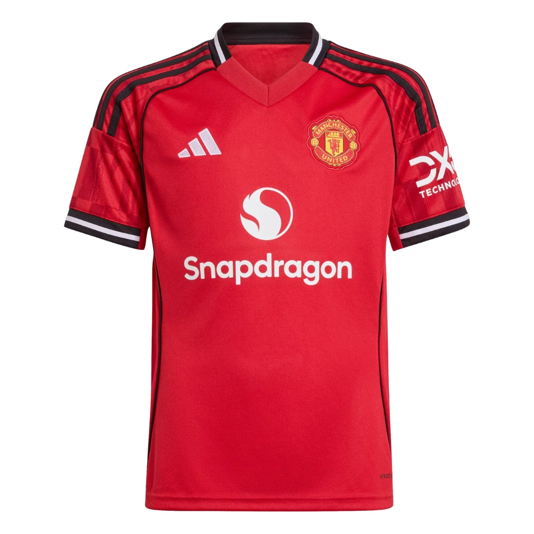 adidas Youth Manchester United 25/26 Home Jersey (Red)