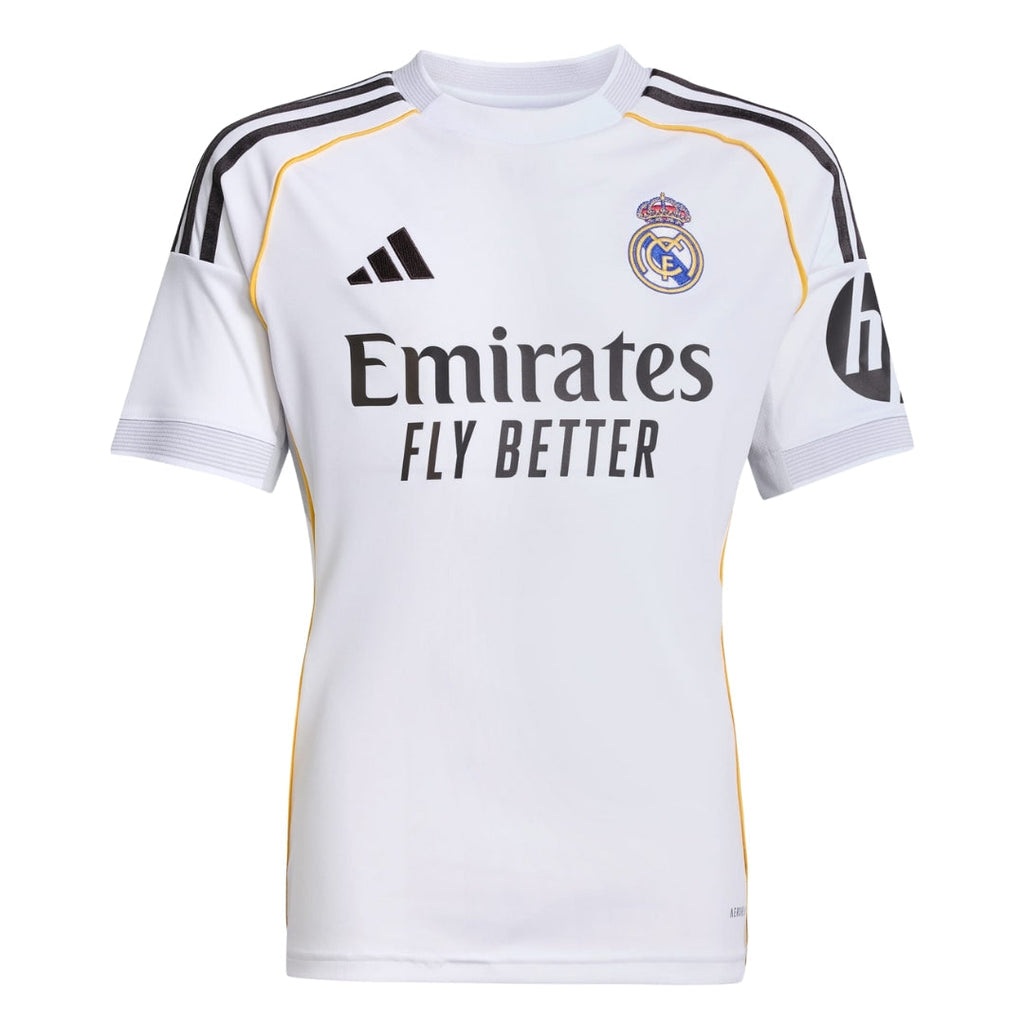 adidas Youth Real Madrid Vini Jr. Home Jersey 25/26 (White)