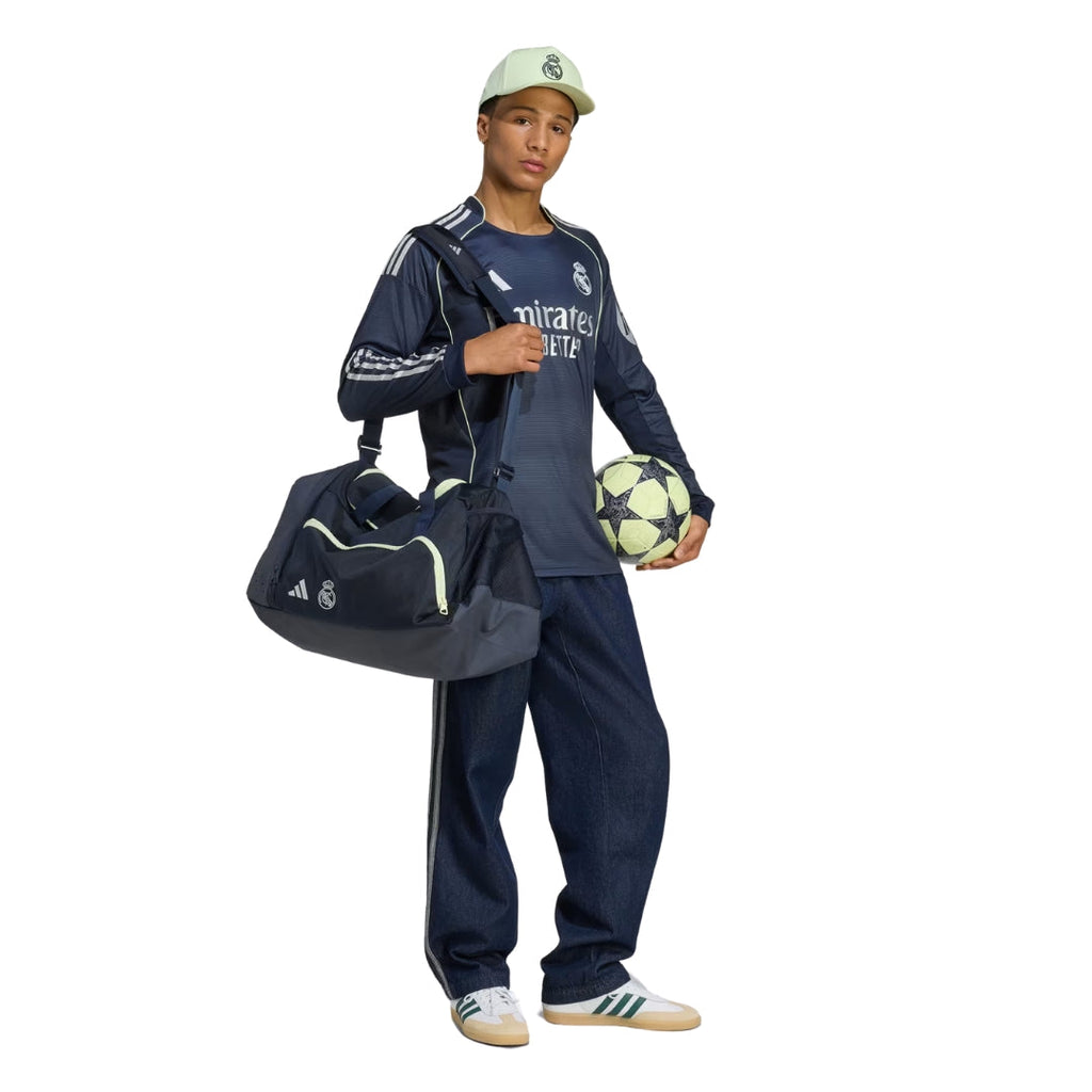 adidas Real Madrid E. Militao Long Sleeve Away Jersey w/ Champions League Patches 25/26 (Legend Ink)