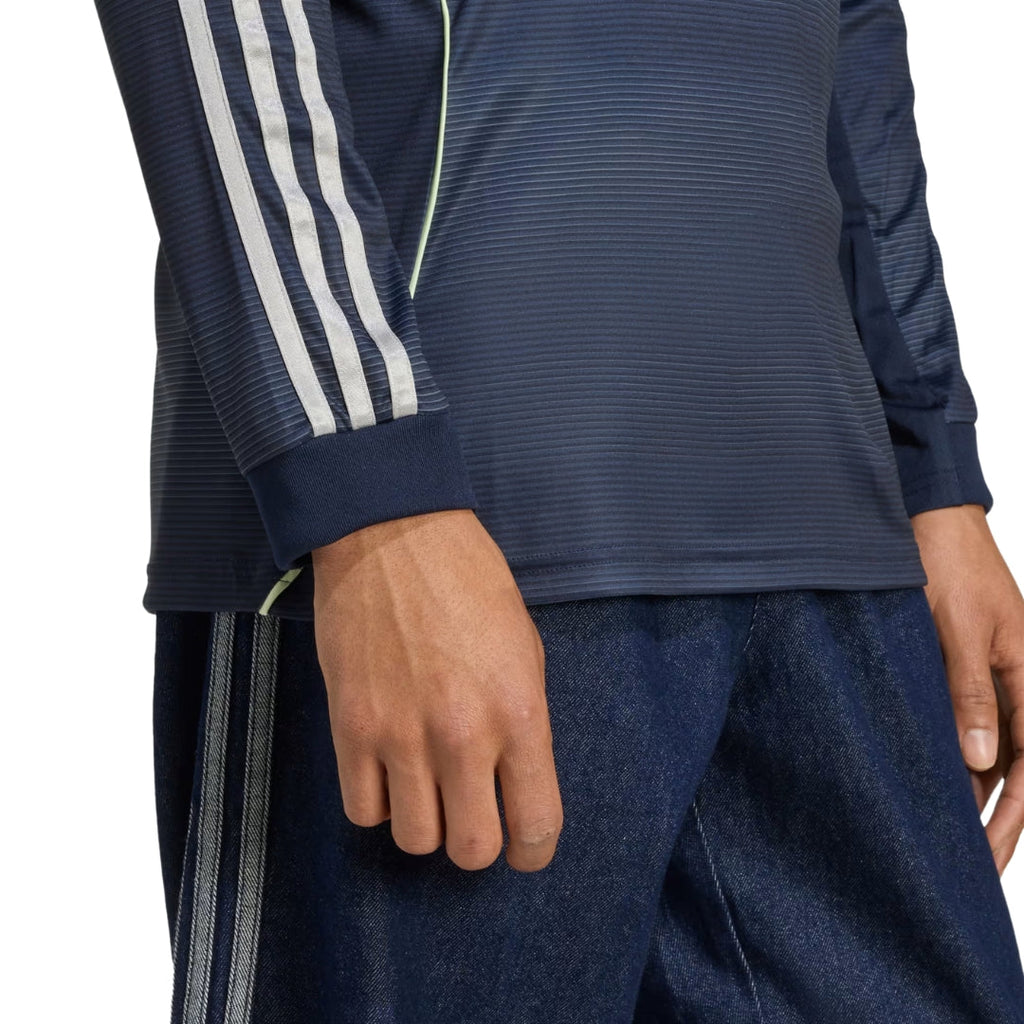 adidas Real Madrid Rodrygo Long Sleeve Away Jersey w/ Champions League Patches 25/26 (Legend Ink)