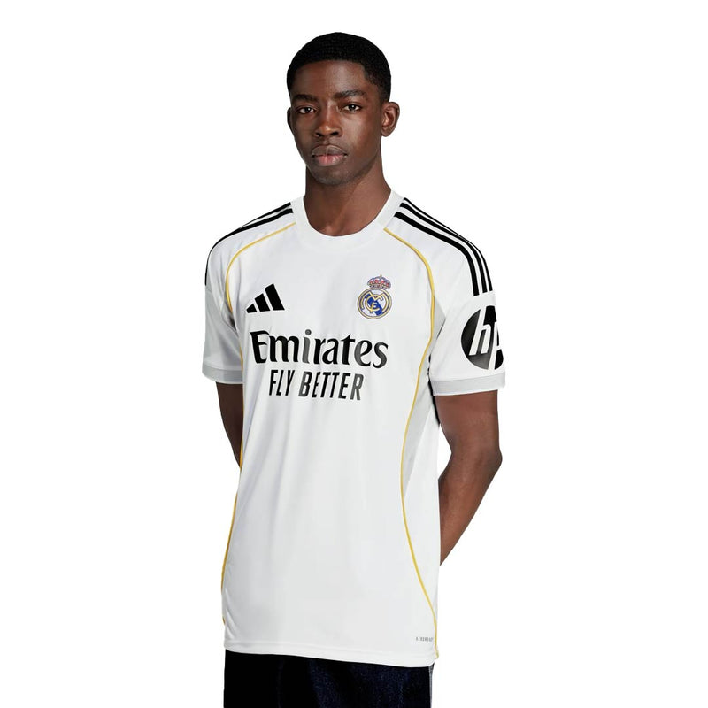 adidas Arda GÃ¼ler Real Madrid 25/26 Home Jersey w/ Champions League Patches (White)