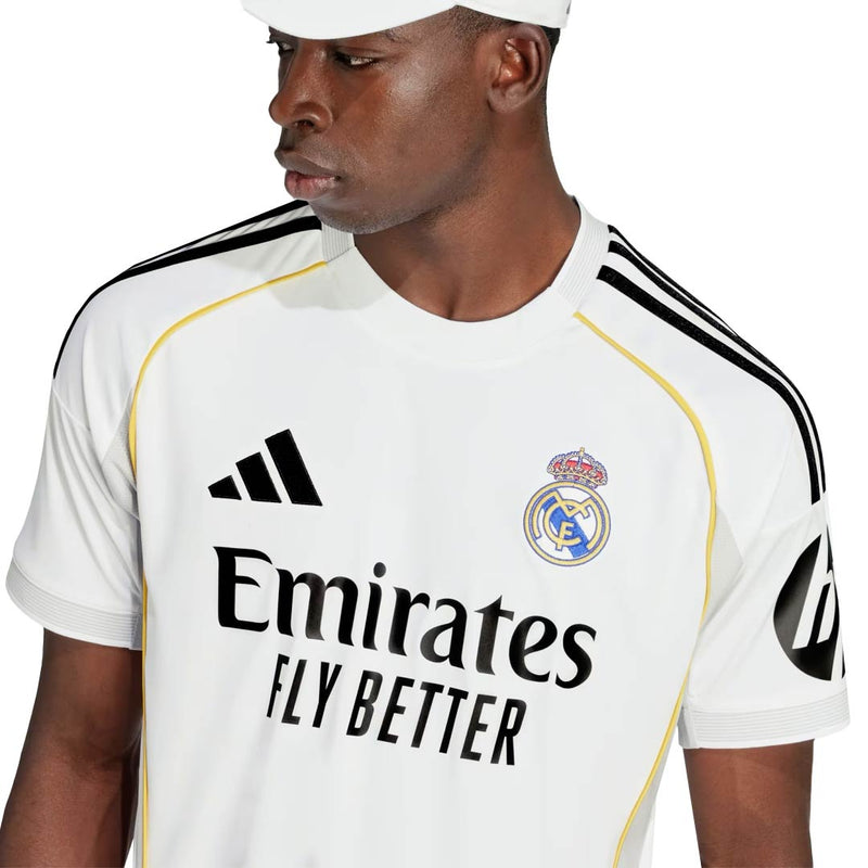 adidas Arda GÃ¼ler Real Madrid 25/26 Home Jersey w/ Champions League Patches (White)