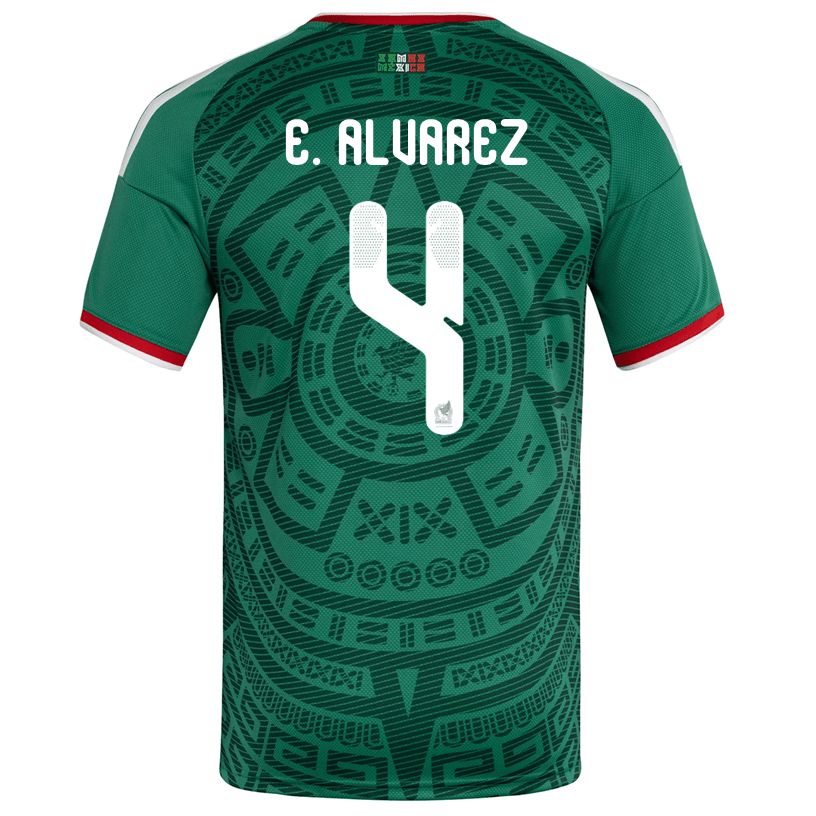 adidas Men's E. Alvarez Mexico Home 2026 World Cup Jersey (Bold Green)