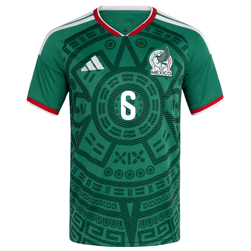 adidas Men's G. Arteaga Mexico Home 2026 World Cup Jersey (Bold Green)