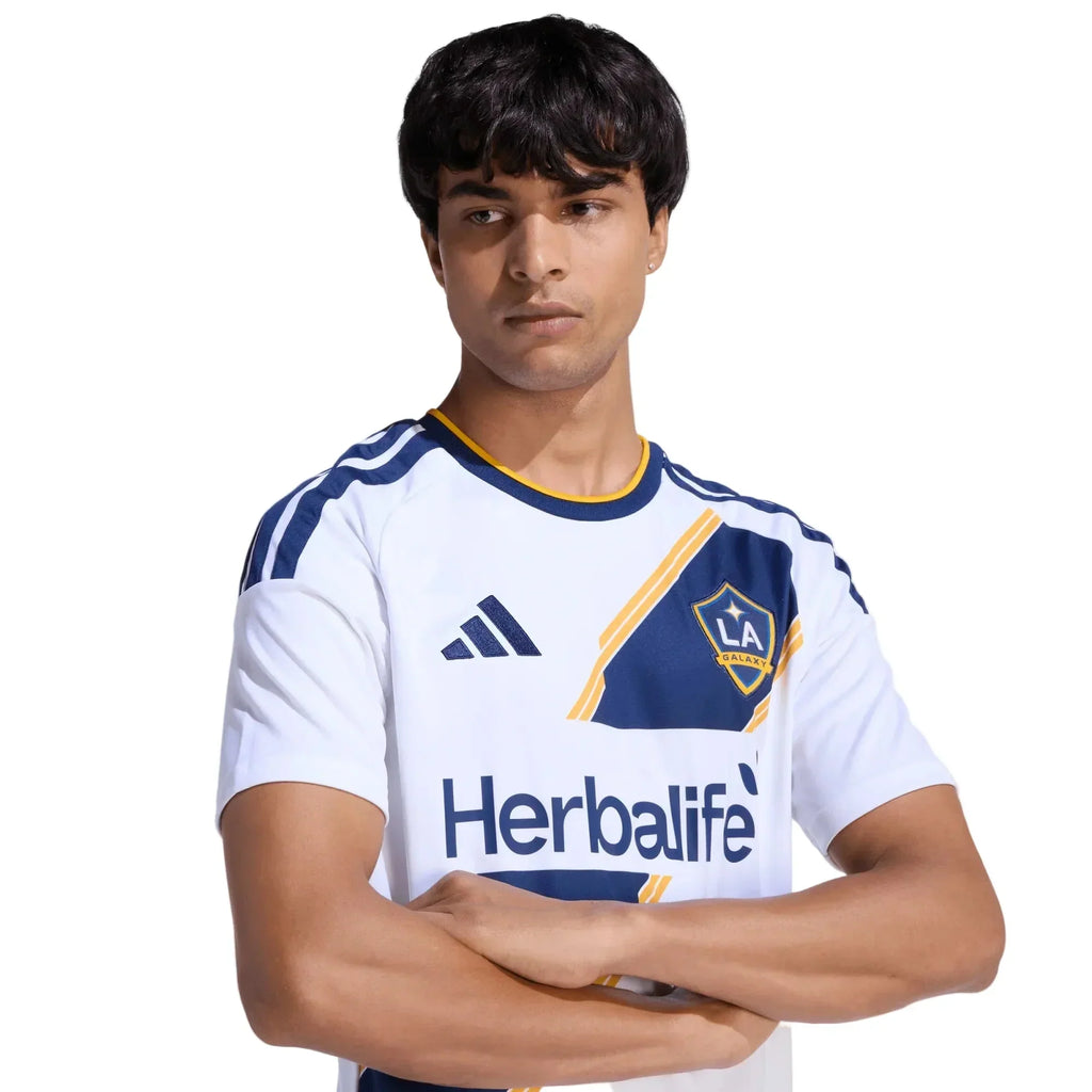 adidas Men's Cuevas LA Galaxy Home Stadium Jersey 26/27 (White)